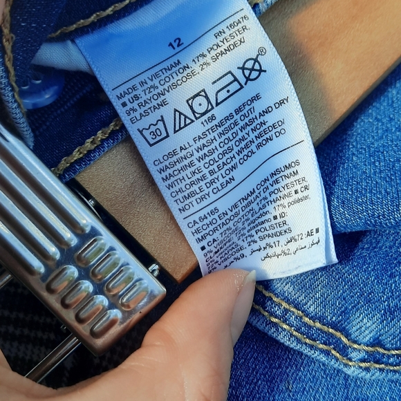 🍀3/15 Old Navy High Rise Skinny Blue Jeans - Picture 7 of 7